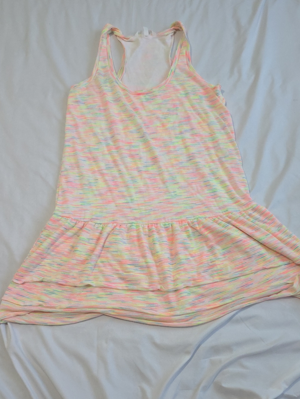 Women’s Victoria Secret Vintage Space-Dye Tank Dress/ Swim Cover Up- Multicolor